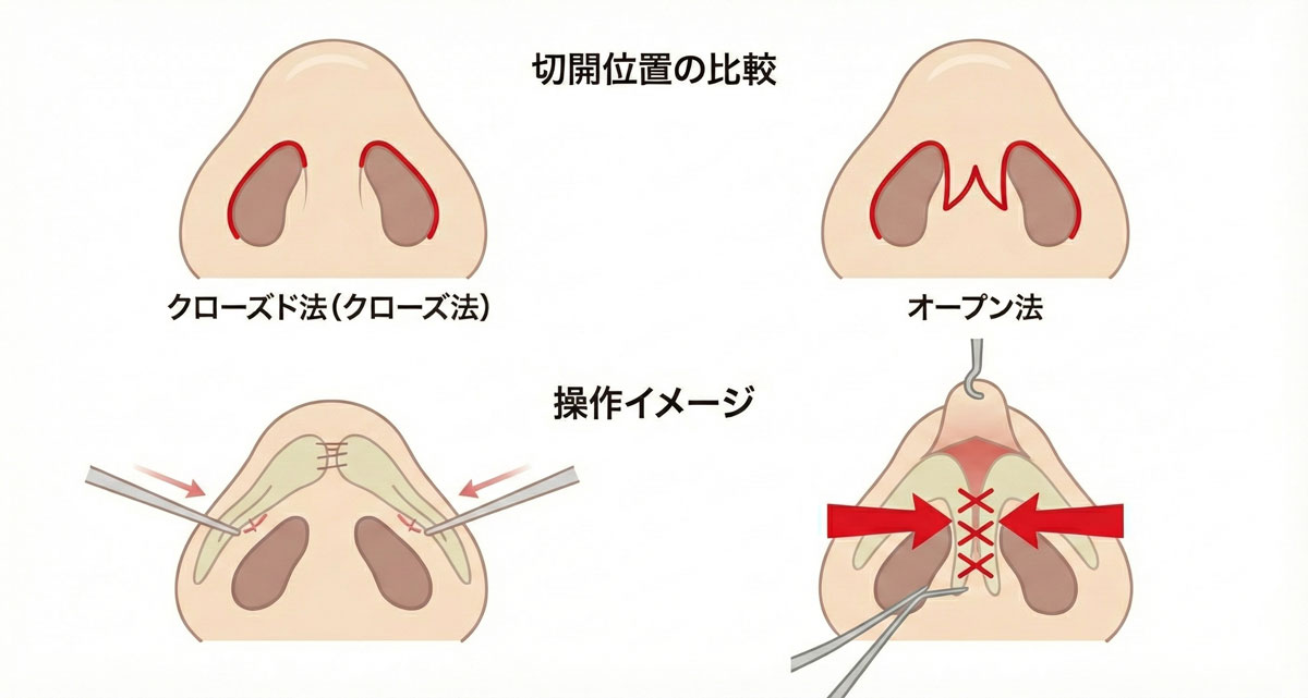 鼻尖形成施術イメージ